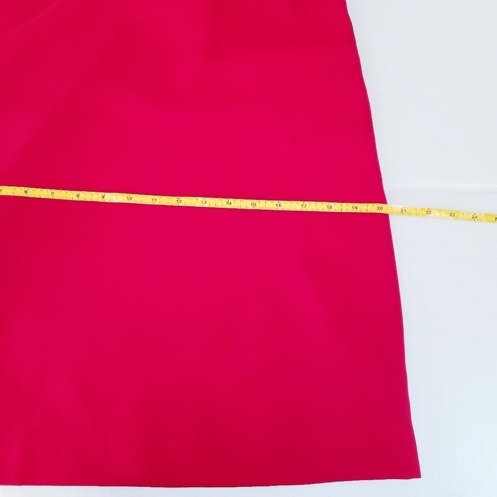 🌸 NEW‎ Ted Baker |Red Ruffle Shift Dress 6 - Picture 12 of 16